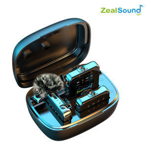 Lavalier V3Pro wireless na mikropono Angkop para sa live na pagsasahimpapawid ng TikTok Youtube Vlog at mga panayam sa IPhone Ipad Lightning connection 2.4 GHz ZealSound noise reduction recording microphone