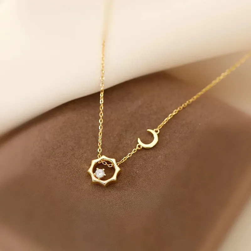 MONIKO Original Design 18k Gold Plated Moon and Star Pendant Universe  Pendant Necklace Adjustable Impact Inspired Bracelet Couture Jewelry  Accessories