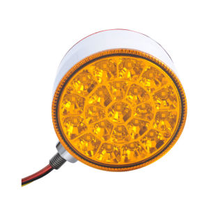 J103S13 SD-2055 UNIVERSAL ROUND DOUBLE FACE 42LED 10V-30V RED&AMBER /AMBER&AMBER TAIL LIGHT PRICE FOR 1 PC
