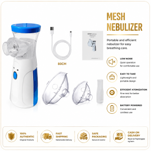 Portable Nebulizer Inhaler Ultrasonic Mesh Nebulizer with 3 Modes Handheld Asthma Inhaler Nebulizer Machine for Adults and Kids Breathing Problems