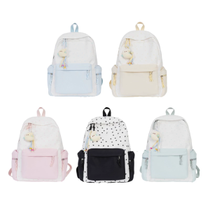 Aesthetic Backpack for Girl Lovely Backpack Large Capacity Casual Daypacks Travel Rucksack Student School Bag