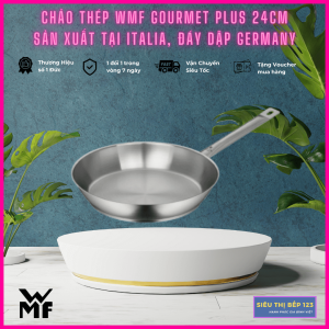 Chảo Thép WMF GOURMET PLUS Size 24CM Chất Liệu Thép Không Gỉ Dùng Được Cho Bếp Từ Nhập Khẩu Ý