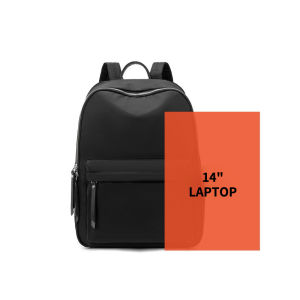 MINGKE กระเป๋าแล็ปท็อป13 14นิ้วกระเป๋าเป้สะพายหลังกระเป๋านักเรียนสำหรับผู้หญิงไม่มีโลโก้ธุรกิจกันน้ำกันกระแทกการเดินทางความจุขนาดใหญ่