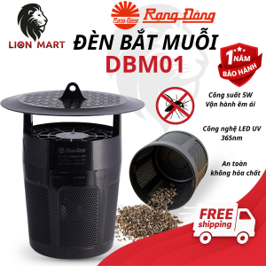 Đèn Bắt Muỗi Rạng Đông DBM01 5W - Công Nghệ LED UV Diệt Muỗi An Toàn Không Hóa Chất Không Tiếng Ồn. Đèn Thu Hút Muỗi Hàng Chính Hãng Bảo Hành 1 Năm