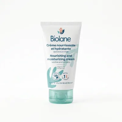 Biolane Organic Nourishing & Moisturizing Cream 50ml/100ml–Hydrates & Protects Babys Sensitive Skin