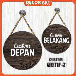 [CUSTOM] Diameter 40 Cm Request Bolak Balik 2 Sisi Siap Pasang (Kd. BOLAT BOBA BOKO)