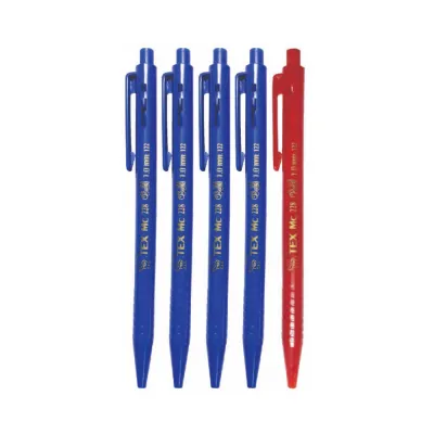 [5ด้าม/10ด้าม] ปากกาลูกลื่น Tex 1 มม. เขียนลื่นมาก เส้นใหญ่คมชัด รุ่น MC228