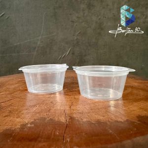 Cup Sambal 60ml Thinwall 50 PCS – Cup Saus Puding Plastik Food Grade Anti Tumpah