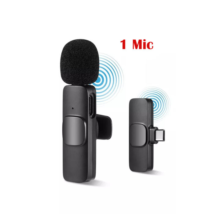 Portable Wireless Lavalier Microphone for Live Broadcasting