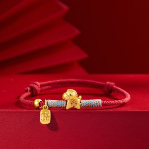 LEKGAVD 2026 2026 Horse Year Horse Year Bracelet Chinese Style New Year Hand Rope Lucky Pony Red Rope Creative Jewelry Accessories Fortune Bracelet Gift