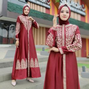 GAMIS KRISTAL SELLY / GAMIS PESTA PREMIUM / ABAYA SATIN KRISTAL BORDIR / GAMIS VIRAL / DRESS MEWAH / DRESS LEBARAN 2024