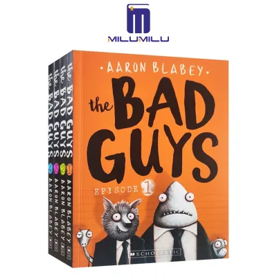 4Pcs The Bad Guys: the Bad Box 1-4 Paperback By Aaron Blabey Scholastic Original English books