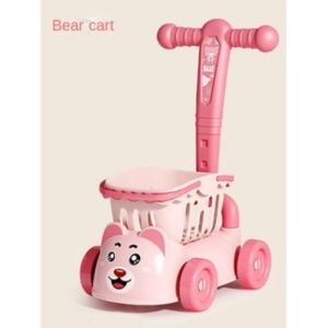 【COD】Baby Trolley Toys Children Shopping Cart Kids Cute Simulation Supermarket Cart Pretend Role Play House Kitchen Toys Gift