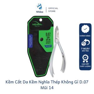 Kềm cắt da D.07 thép không gỉ của Kềm Nghĩa lưỡi kềm sắc mỏng bén ngọt độ bền lâu dài NL289