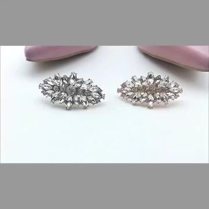 [Free Shipping] Shoe Pattern Detachable Shoe Flower Accessories Crystal Shoe Clips High Heel Decorations Single Shoe Toe Accessories