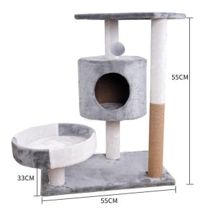 【SG Stock】 Cat Tree House Cat Toys Cat Climing Frame Cat Wooden Nest Scratch