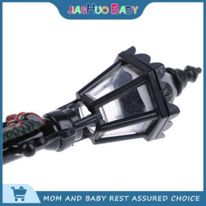 JiaShuo Baby Toy 1 12 Dollhouse Miniature Christmas Park Street Lamp Doll Streetlight Decor Toy