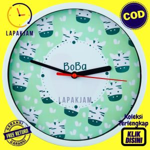 Jam Dinding Analog Hiasan Kamar Binatang Murah Besar Boba BB1188 Kelinci Original BestSeller