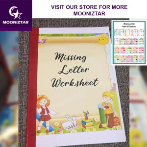 Missing Letter workbook starter kids Busybook children toddlers book 21p - mooniztar