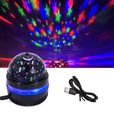 Đèn chiếu đèn phía Bắc 7 chế độ tự động xoay trăng sao đèn ngủ LED trang trí phòng đèn tiệc