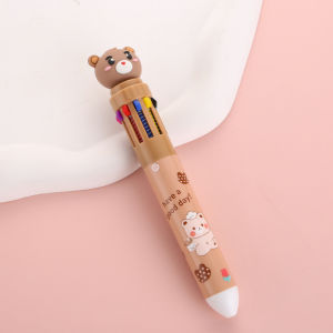 Bayar Di Tempat - Bolpoin Karakter Beruang Lucu / Pulpen Mekanik Motif Teddy Bear / Bulpen Karakter Teddy 10 Warna