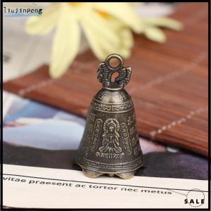 Liujinpeng Antique Bell Chinese Mini Sculpture Pray Guanyin Buddha Bell Shui Feng Bell