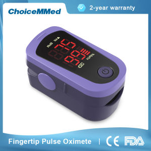 ChoiceMMed Fingertip Pulse Oximeter Dual Color LED Display Digital Blood Oxygen Saturation Heart Rate Monitor