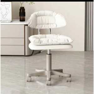 Cloud Work Stool Swivel Chair Roller Stool Height AdjustableBackrest Work Stool 360° Rotatable