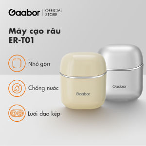 Máy cạo râu Gaabor ER-T01A màu xám đầu cạo 3D ôm vòng chống nước IPX7 thiết kế nhỏ gọn dễ dàng mang đi tặng kèm hộp làm quà - Bảo hành 1 đổi 1