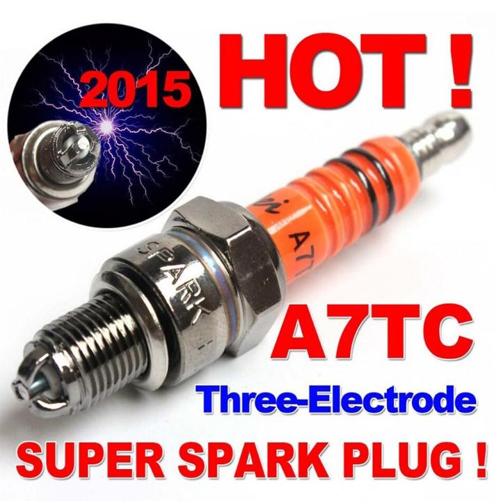 ONWRACE 1Pc Spark Plug A7TC A7TJC Electrode GY6 50cc