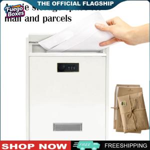 【New Arrival】 กล่องจดหมายกันน้ำสำหรับติดผนังพร้อมฝาป้องกันฝนและล็อคปลอดภัยสำหรับการรับจดหมายในทุกสภาพอากาศ