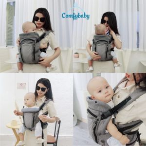 Địu em bé 4 tư thế trợ lực chống vòng kiềng air mesh thoáng khí cao cấp cho trẻ từ sơ sinh Comfybaby YN-602