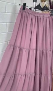 ROK CERUTY RUFLE  PREMIUM  / Rok Susun Maxi Skirt Rok Bangkok Skirt Rok Panjang Wanita Muslim