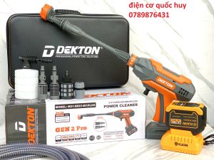 Thân máy rửa xe rửa máy lạnh cầm tay pin Dekton M21-SRX1401 PLUS GEN 2 PRO động cơ không than thế hệ mới