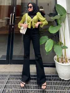 Celana Cutbray Jeans Highwaist Kekinian 2025