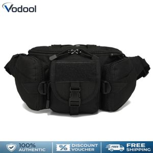 Multipurpose Waist Pack Nylon Portable Outdoor Sports Waist Pack Waterproof Large Capacity for Camping Hiking Traveling Running