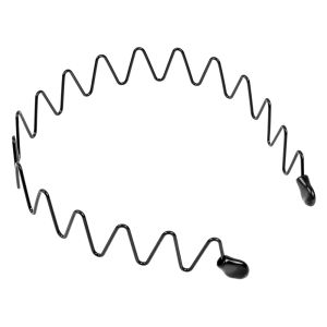 【Miễn phí vận chuyền】băng đầu lượn sóng xoắn ốc kim loại trung tính màu đen chống trượt Nam Nữ phụ kiện băng đô thể thao linh hoạt