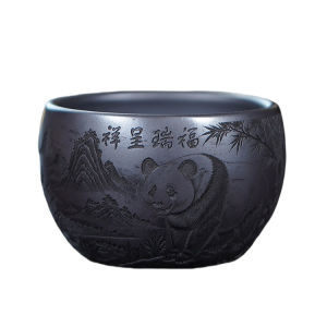 壶芝宴宜兴紫砂茶杯功夫茶具茶杯单杯品茗杯个人主人杯家用手工