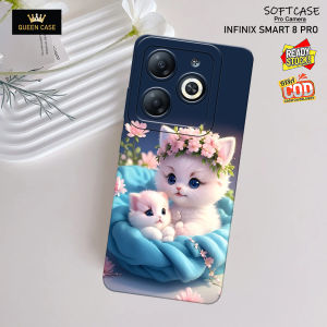Case Infinix Smat 8 / 8 Pro / 8 Plus / Itel P55 NFC 4G / SPARK 20 / SPARK 20C / SPARK GO 2024 Terbaru - Fashion Case KUCING - Casing - Case Lentur & Tebal - Case Lucu  - Softcase - Hardcase - Aksesoris Handphone - Pelindung Hp - Case Murah - Silikon - Kes