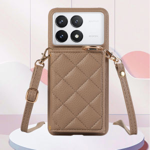Crossbody Cards Solt Wallet Leather Ring Holder Case For Xiaomi Redmi Note 13 Pro Plus 12 13C 13T POCO X6 NEO Triple Fold Cover