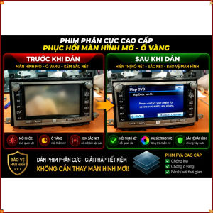 Phim phân cực giúp phục màn hình xe Toyota Venza đời 2009-2012 bị ố mờ không rõ chữ