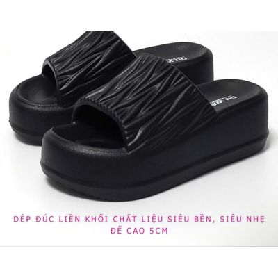 Dép nữ đế cao 6cm, NHÚN MẶT đúc liền khối siêu nhẹ DUWA - Hàng chính hãng - SN289