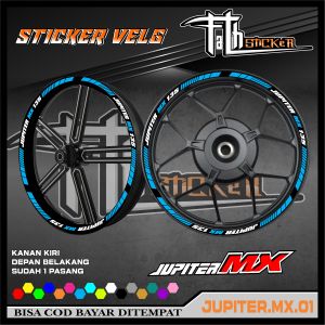 Cutting sticker velg all jupiter mx CODE 01 bisa COD