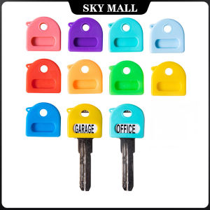 9 Colors Topper Key Holder Multicolor Label Key Cap Covers Elastic Organizer Tags Keyring Rings