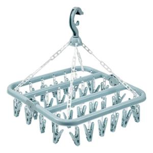 Extra Thick Foldable Clothesline Hanger 32 Jaw Capacity Ideal For Bulk Laundry Days Storage Solution Indoor Outdoor Use