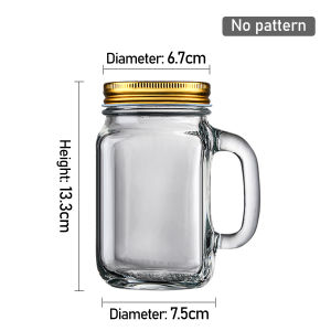 CROSSTO Glass Cup with Cover Mason Jar Latte Mug Couple Cups Coffee Cup Drinking Cup Glass Drinking Jar