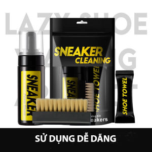 Bộ kit vệ sinh giày Sneaker Cleaning 150ml có kèm bàn chải và khăn