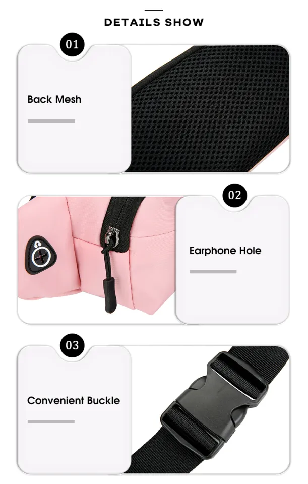 MATEYOYO Sport Waist Bag Chest Bag Multi-Functional Fitness Bag