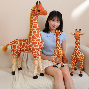 Kawaii Real Life Giraffe Plush Toys Stuffed Animal Doll Soft Kids Children Baby Birthday Gifts Room Decor 30-90cm h260819