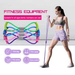 Figure 8 Rally Chest Expander Yoga Rally Rope Fitness Rally Pilates Resistance Band Rally Band Beauty Back Training Home Stretching Elastic Band
